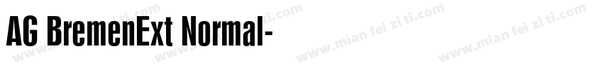 AG BremenExt Normal字体转换